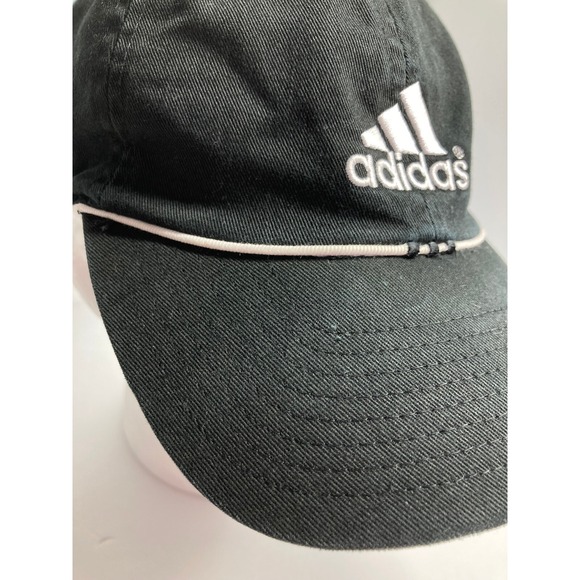 Adidas Adult Hat Cap Black White Embroidered Cotton Twill‎ Sports Active Outdoor - Picture 4 of 16